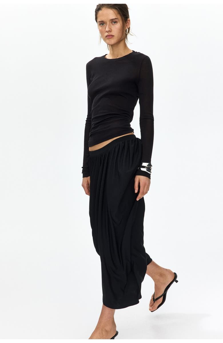 Cropped Barrel Trousers