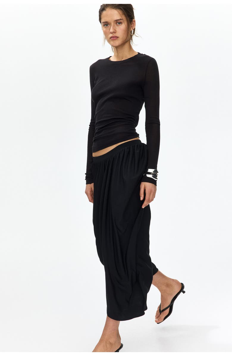Cropped Barrel Trousers