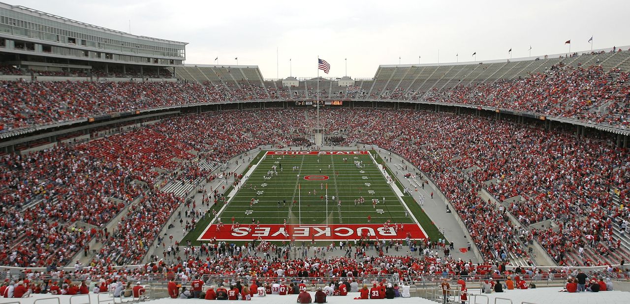 Ohio State University stadium.