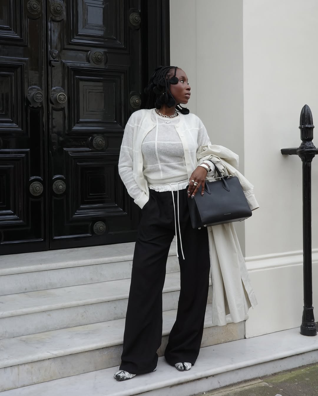 Danielle in matching knit set