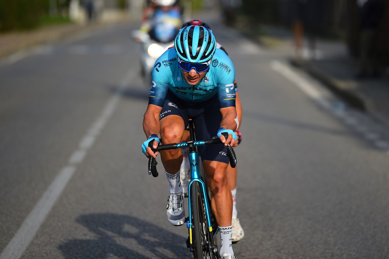 Coppa Agostoni - Giro delle Brianze 2021 - 75th Edition - Lissone - Lissone 180 km - 11/10/2021 - Matteo Trentin (ITA - UAE Team Emirates) - Alexey Lutsenko (KAZ - Astana - Premier Tech) - photo Dario Belingheri/BettiniPhoto&Acirc;&copy;2021