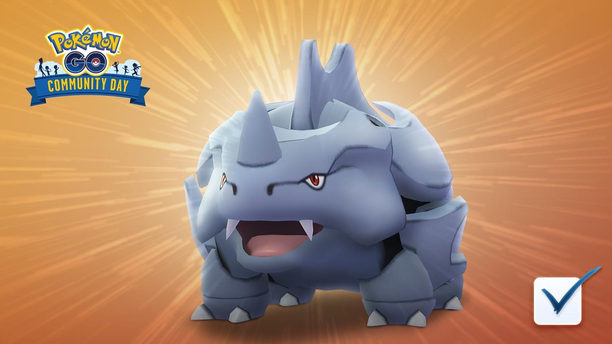 Pokemon Go Community Day Rhyhorn