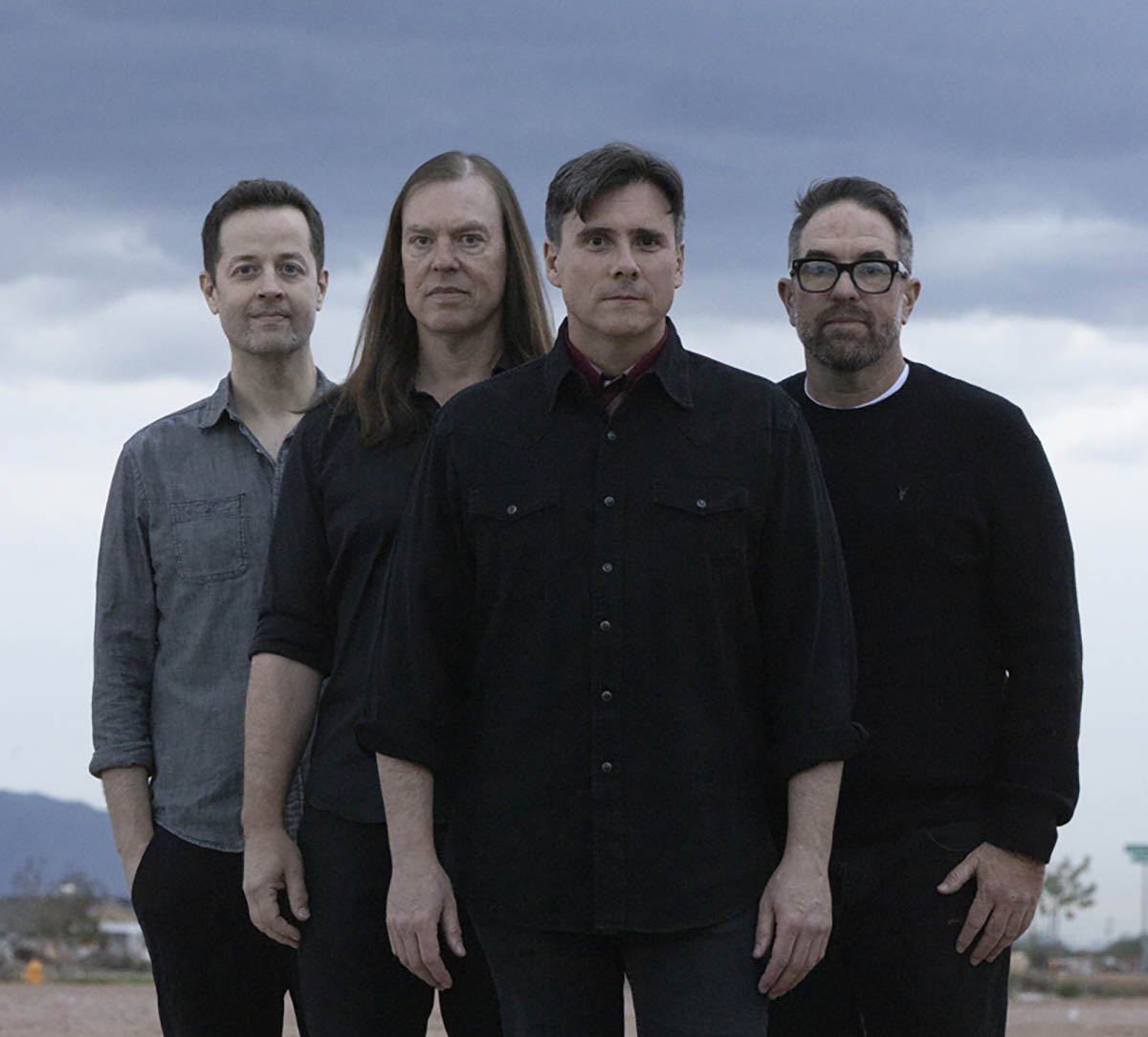 Jimmy Eat World photographed in 2026 (L-R): Tom Linton, Rick Burch, Jim Adkin, Zach Lind