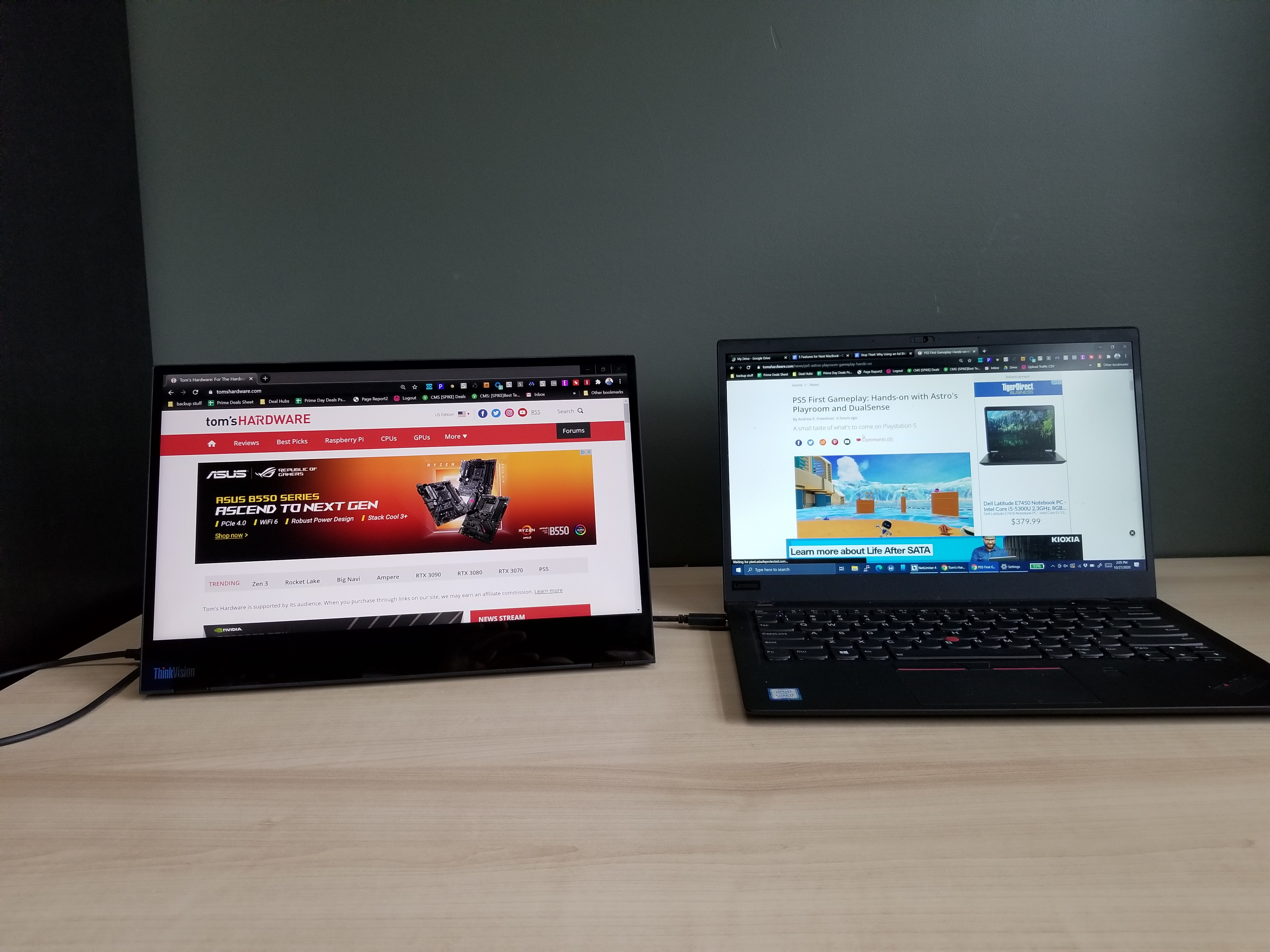Lenovo ThinkVision M14t Portable Monitor Review: Take Touch With