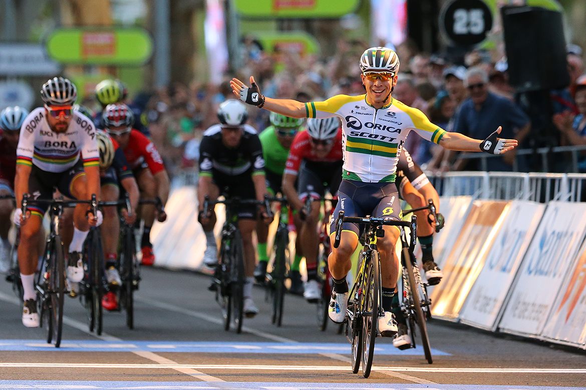Caleb Ewan takes the dash to the line