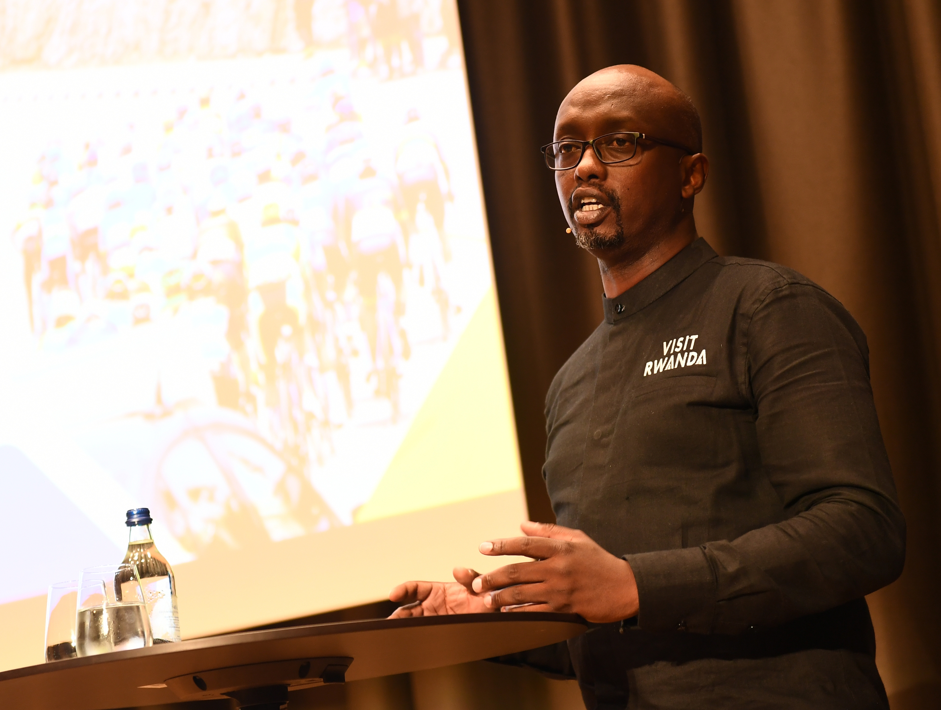 Samson Ndayishimiye wearing a black shirt