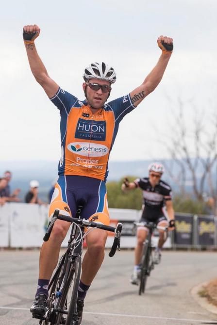 Nathan Earle (Huon Salmon-Genesys) takes his first NRS victory of the year atop Zig Zag