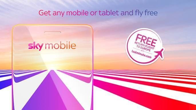 sky mobile phone deals with free flights