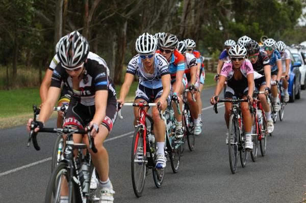 The bunch was decimated in the latter part of the race