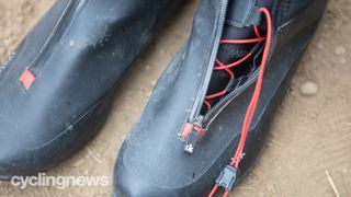 Fizik Artica x5 winter cycling boots detail of the speed lace system