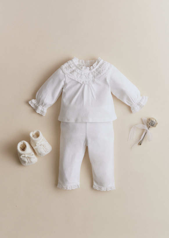 Z&amp;eacute;ta Set - Milk White - Organic Cotton - Organic Textile - S&amp;eacute;zane