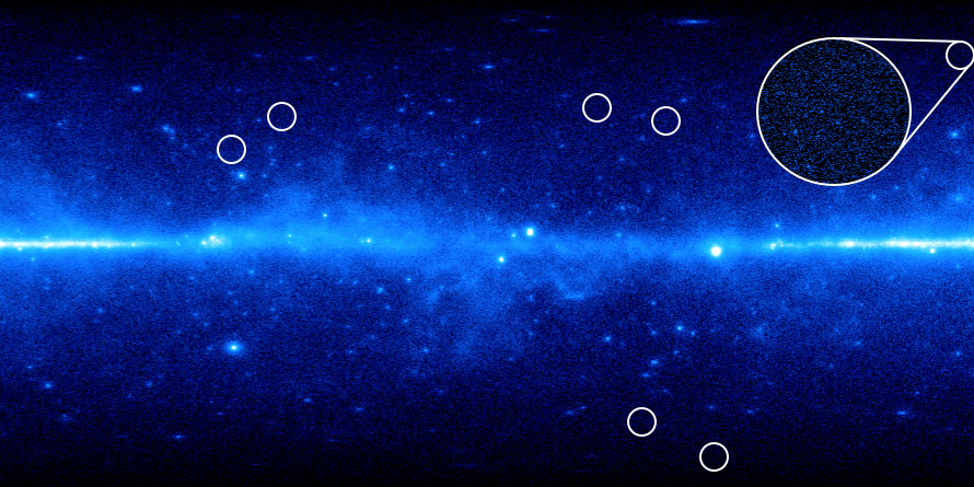 A view of the universe from NASA&#039;s Fermi Gamma-ray Space Telescope.