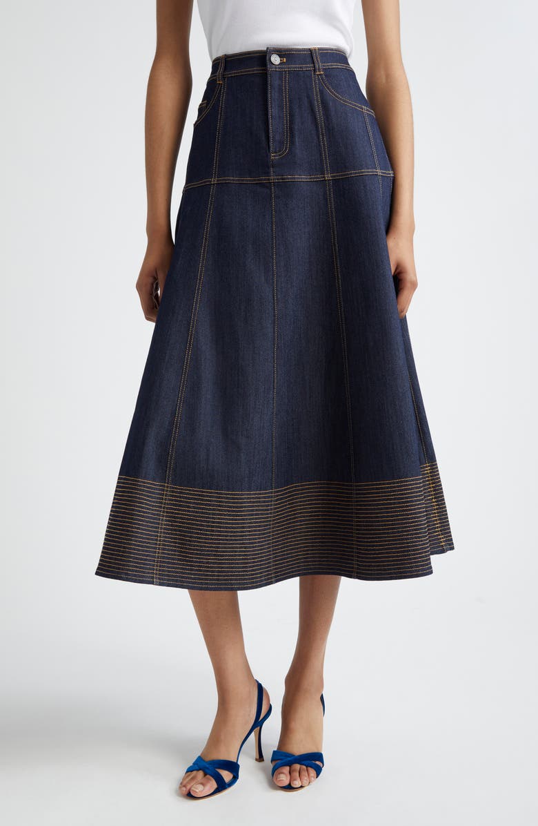 Hester A-Line Denim Skirt