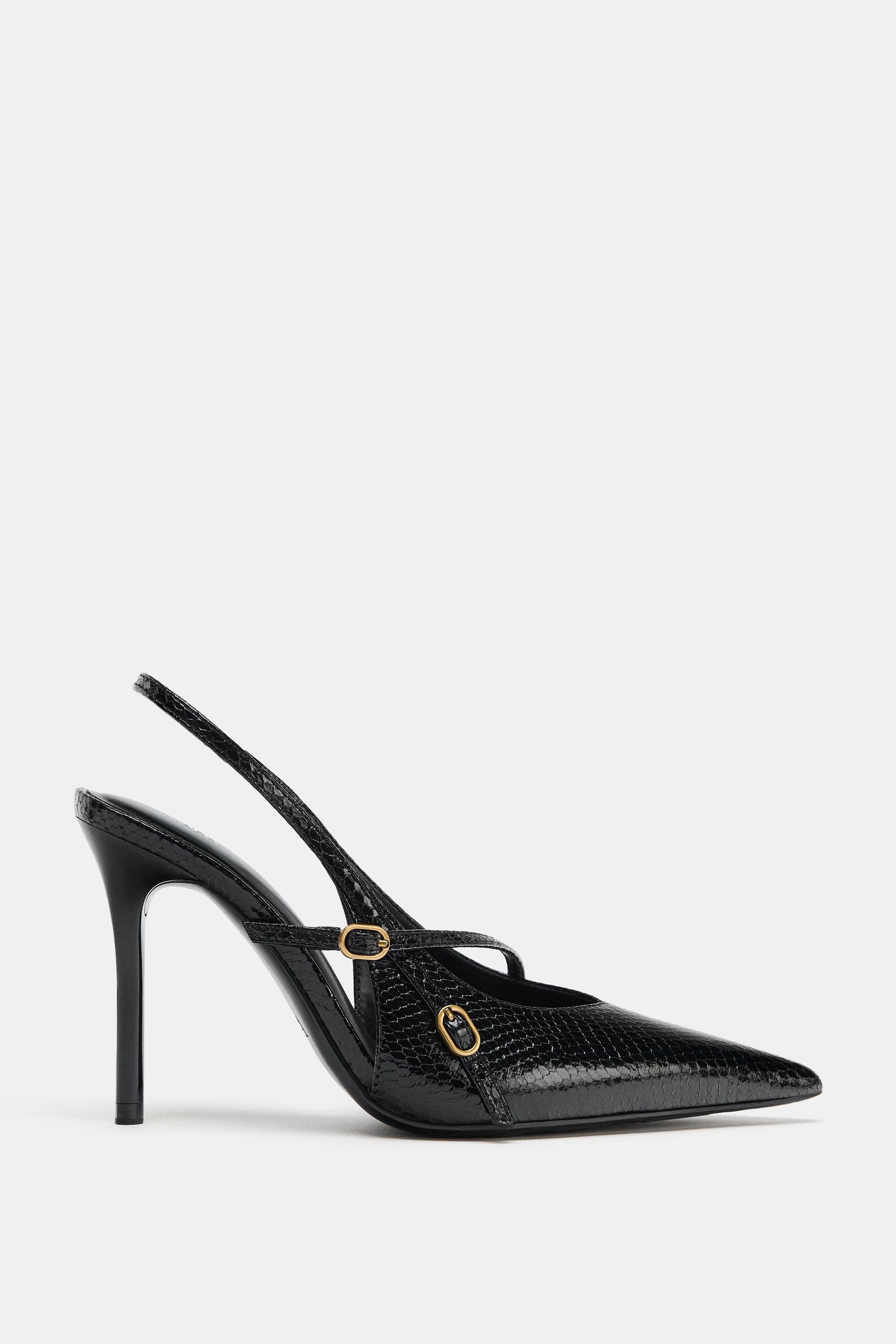 Strappy Buckled Heels