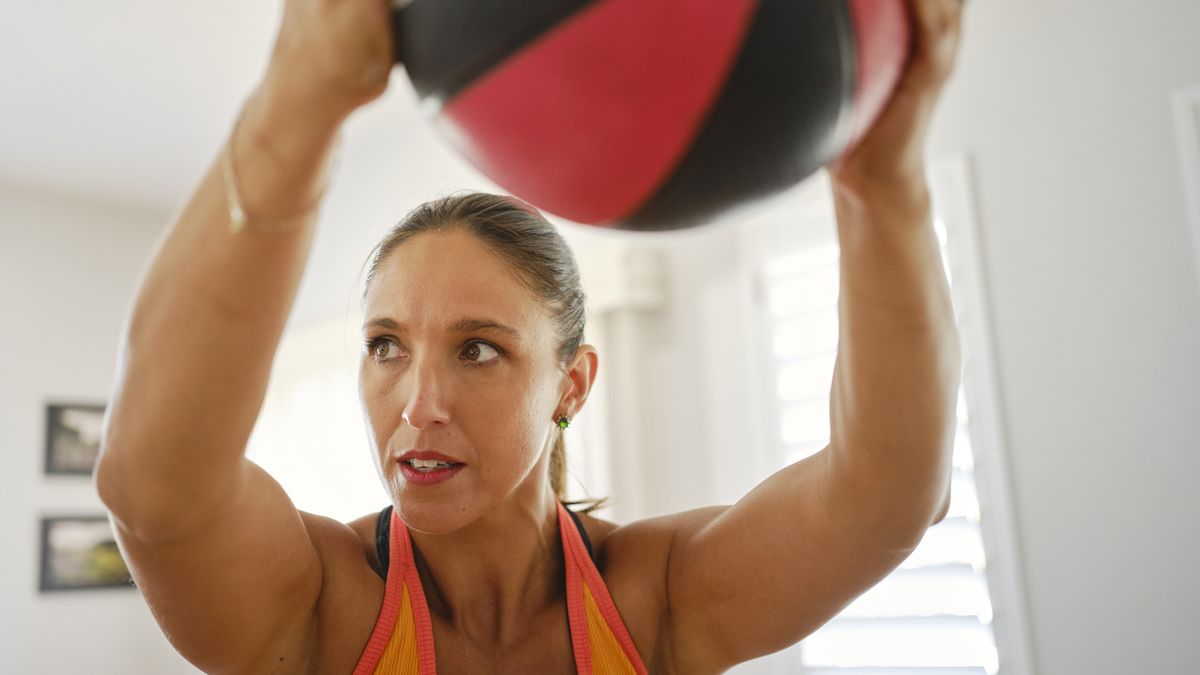 flexibility coordination day fitness medicine ball