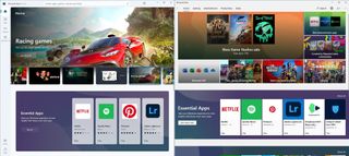 Microsoft Store new and old