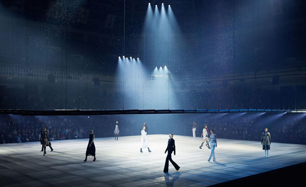 pre-fall 2015 show in Tokyo&#039;s iconic sumo stadium