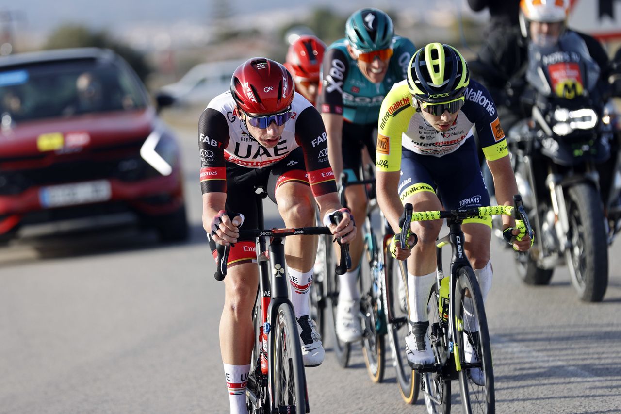 Vuelta Ciclista a Murcia 2022 - 42nd Edition - Fortuna - Puerto de Cartagena 183,2 km - 12/02/2022 - Brandon McNulty (USA - UAE Team Emirates) - photo Luis Angel Gomez/SprintCyclingAgency&Acirc;&copy;2022