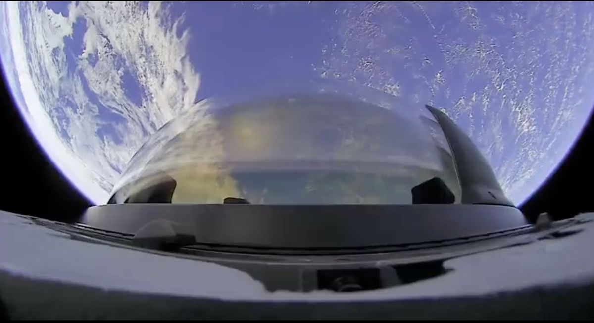 SpaceX shows the amazing view of the Earth from Inspiration4 and the new dome window