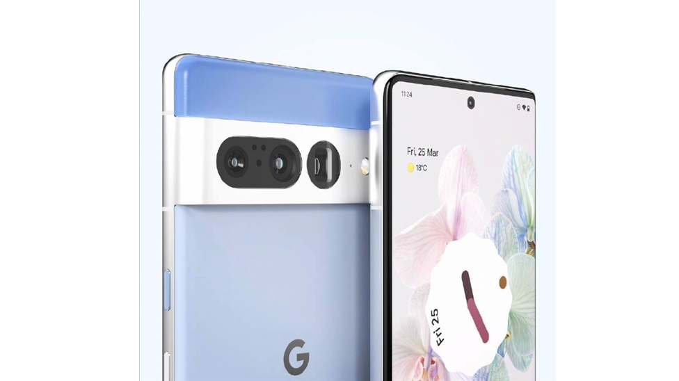 A leaked render showing the Google Pixel 7 Pro