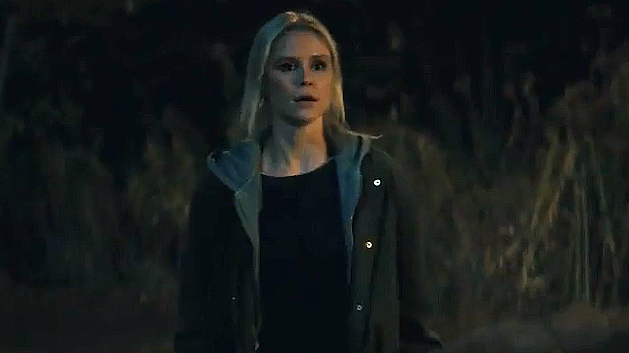 Starlight looking at people standing off-camera at night in Gen V season 2 episode 8