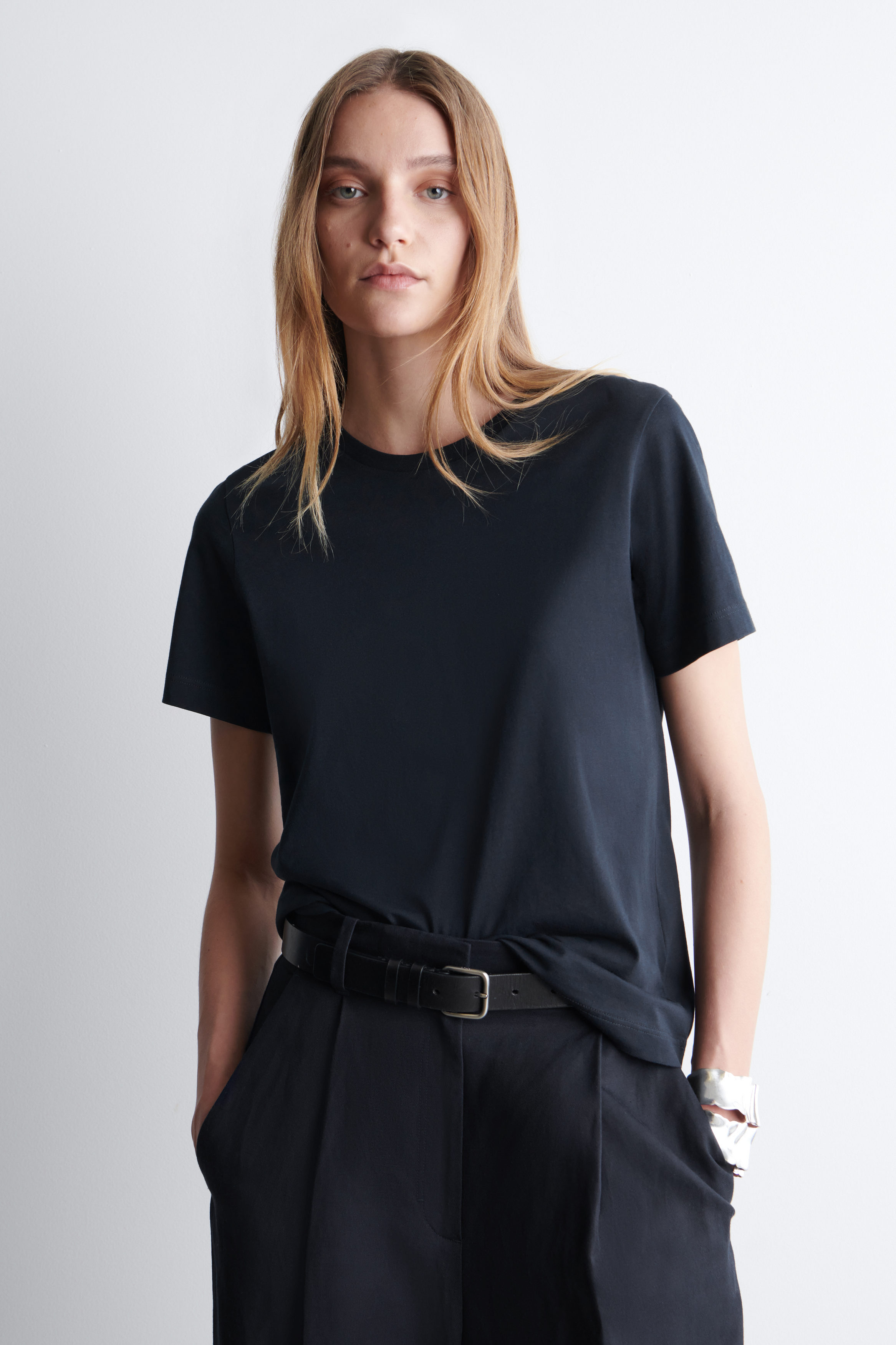 Crew-Neck Cotton T-Shirt