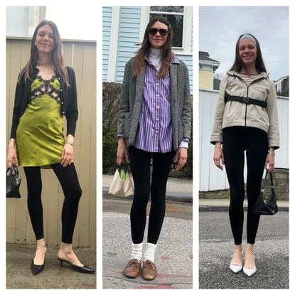 Julia Gall in Black Leggings Outfits