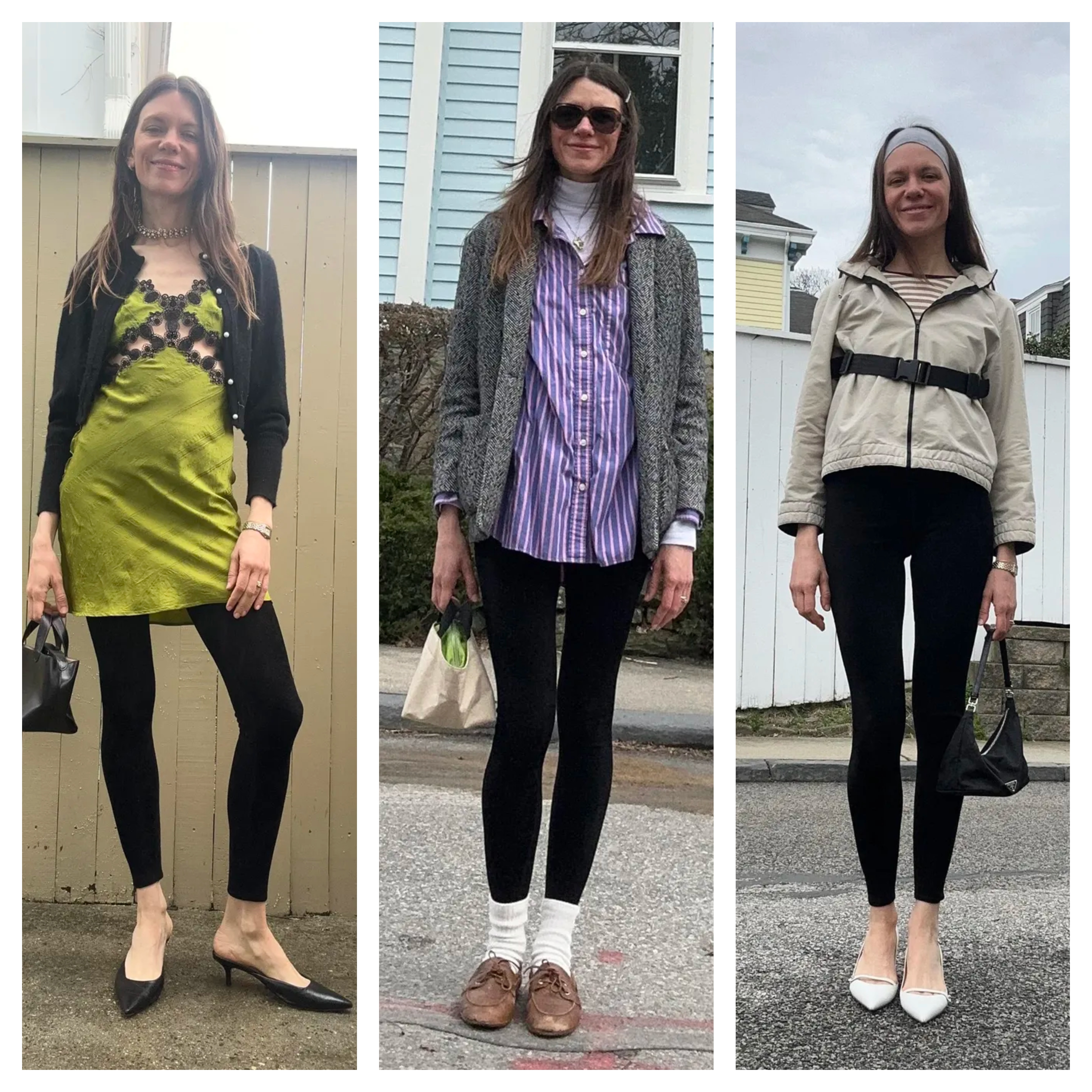 Julia Gall in Black Leggings Outfits