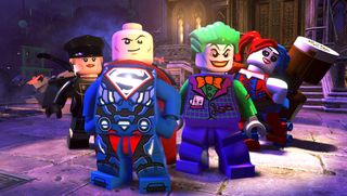 Lex Luthor, Joker and Harley Quinn in Lego DC Super-Villains