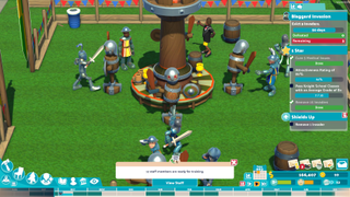 A close up screenshot of Knight School classes in Two Point Campus