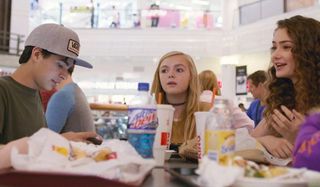 Kayla hanging out with her friends at the mall Eighth Grade