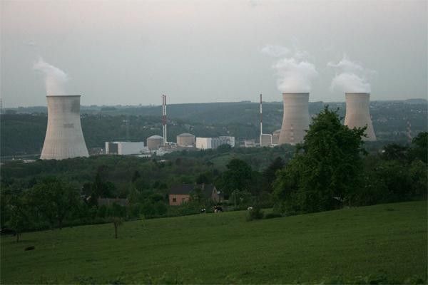 Luckily it was only the riders legs which blew up today. Huy is an attractive area of Belgium, but also features a rather large nuclear power station.