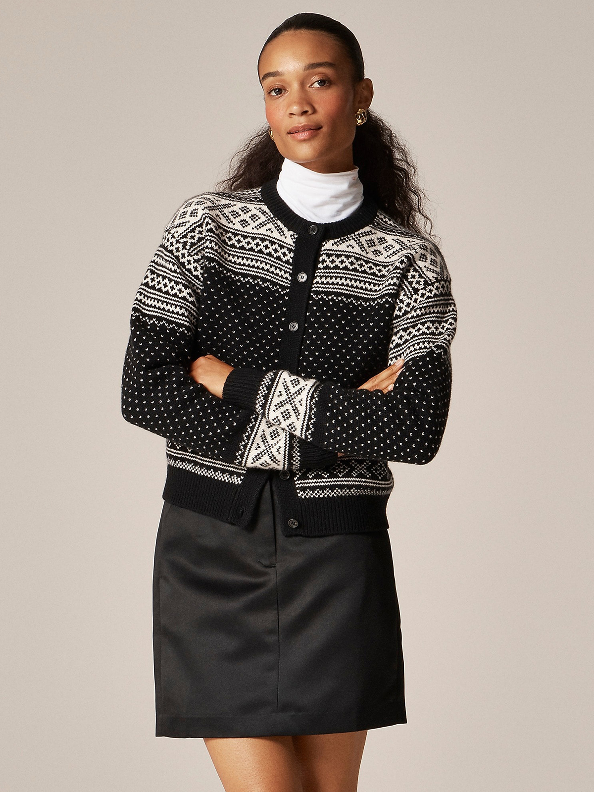 Fair Isle Cardigan in Vintage Wool