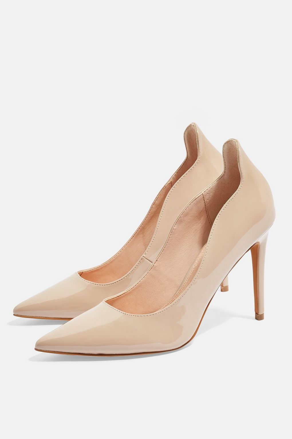 next nude court shoes