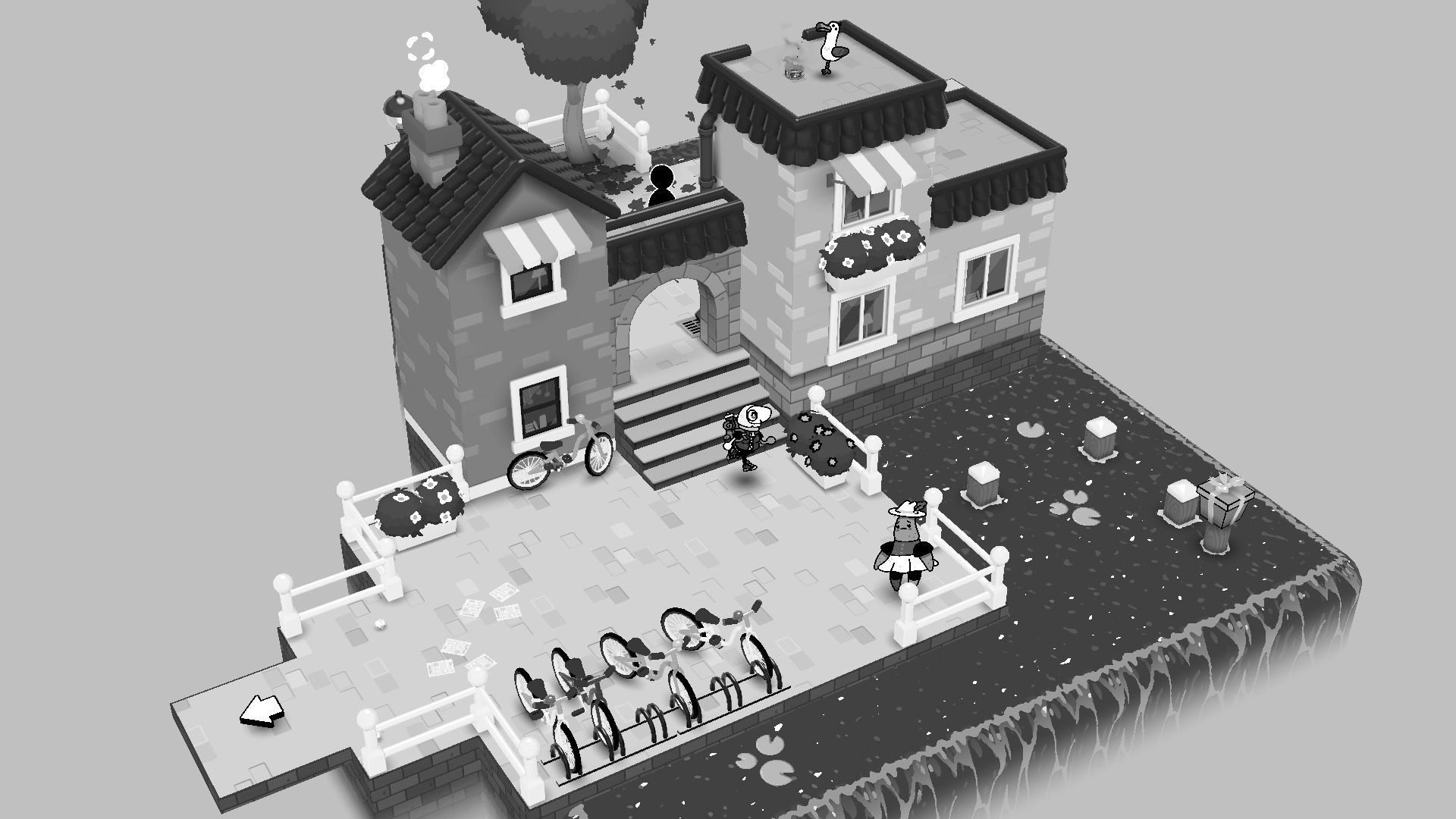 Running through a town gate in Toem 2