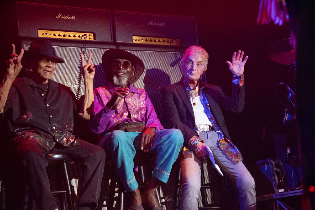 From L to R - Billy Cox, Juma Sultan and Gerardo Velez