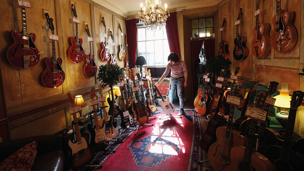 Denmark Street guitar shop