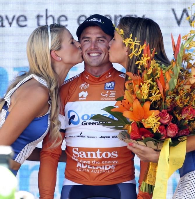 Simon Gerrans won a record third Tour Down Under on Australia day