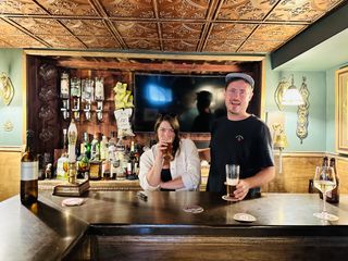 Eri Panasci in her basement pub