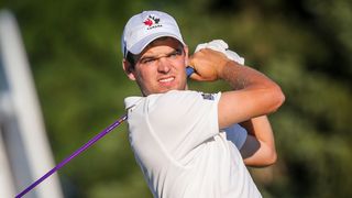 Corey Conners takes a shot at the RBC Canadian Open