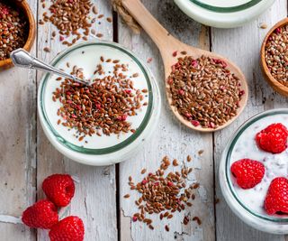 hemp seeds added to a breakfast dish