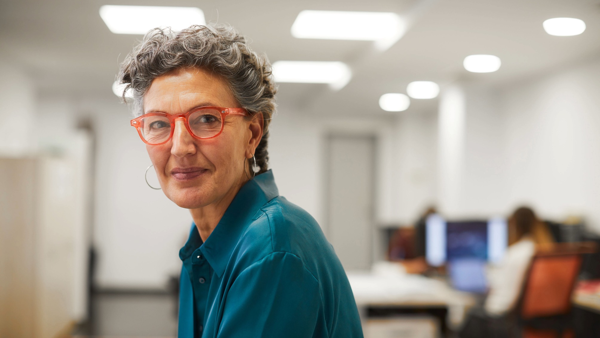 Head shot portrait of a mature businesswoman 