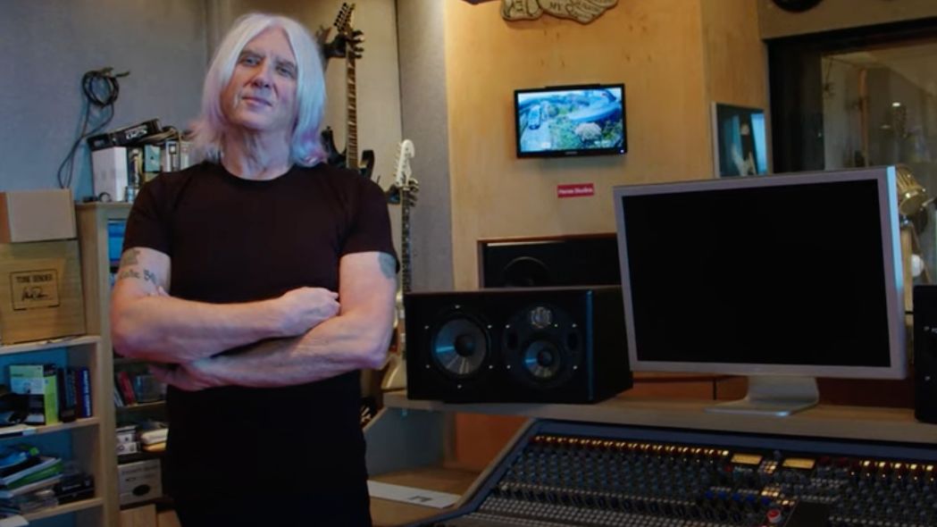 Joe Elliot in his home studio 