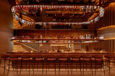 food and mood at Mr Porter in london, low lights and lots of minimalist dishes