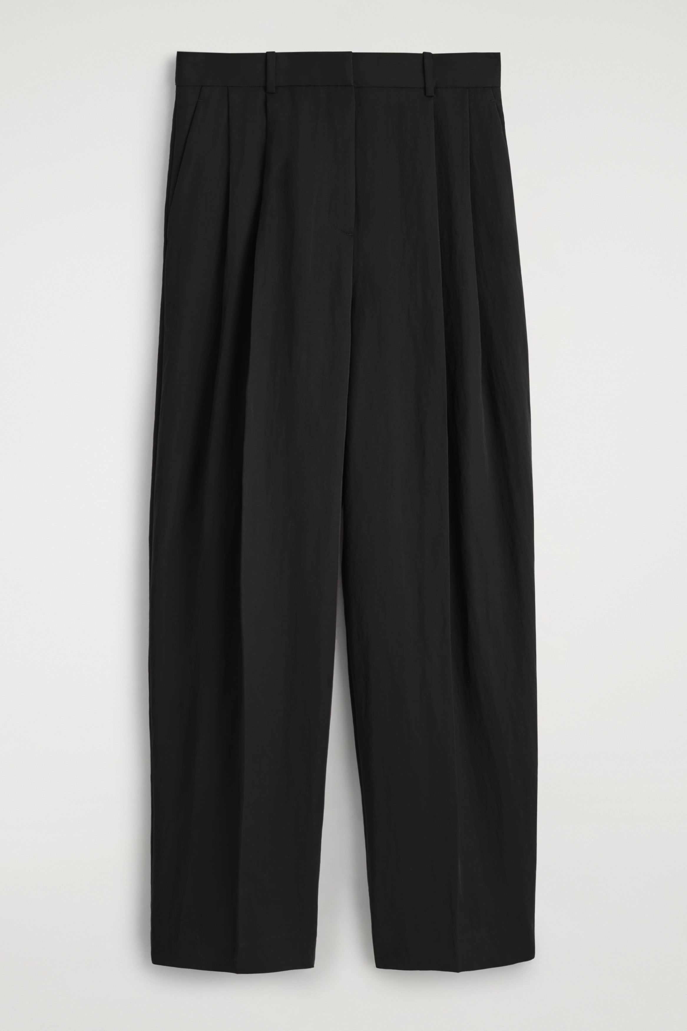 Relaxed Fluid Wide-Leg Trousers