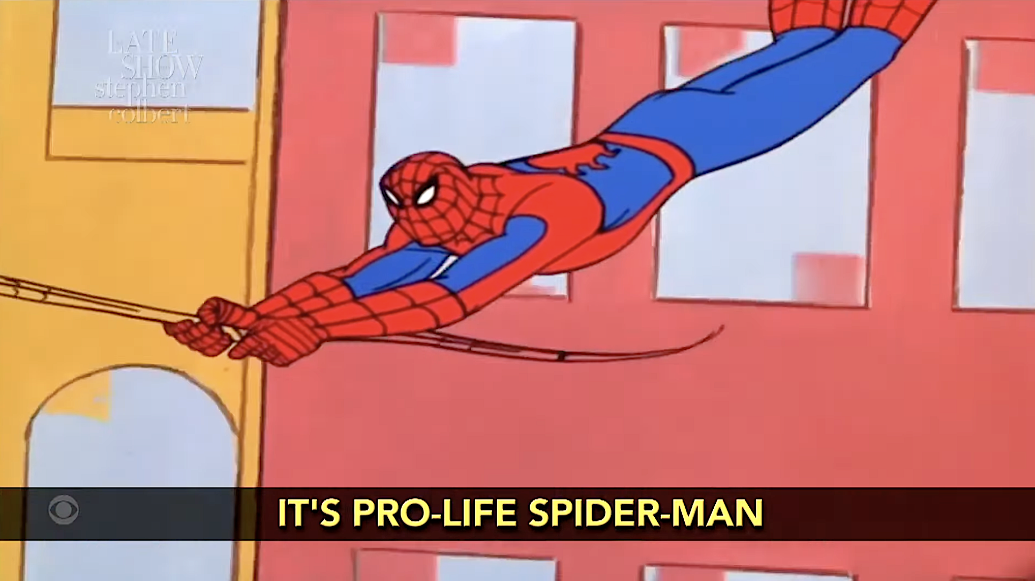 Stephen Colbert Spider Stephen Colbert's Late Show unmasks 'Pro-Life Spider-Man,' and Susan ...