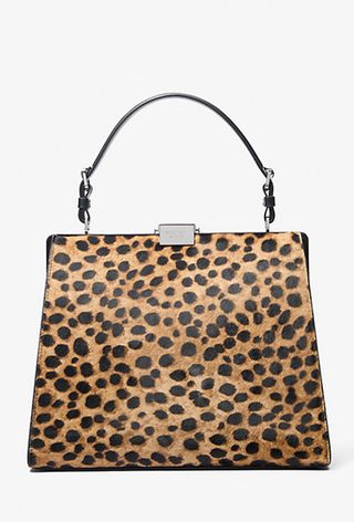 Michael Kors Collection Simone Cheetah Print Calf Hair Satchel