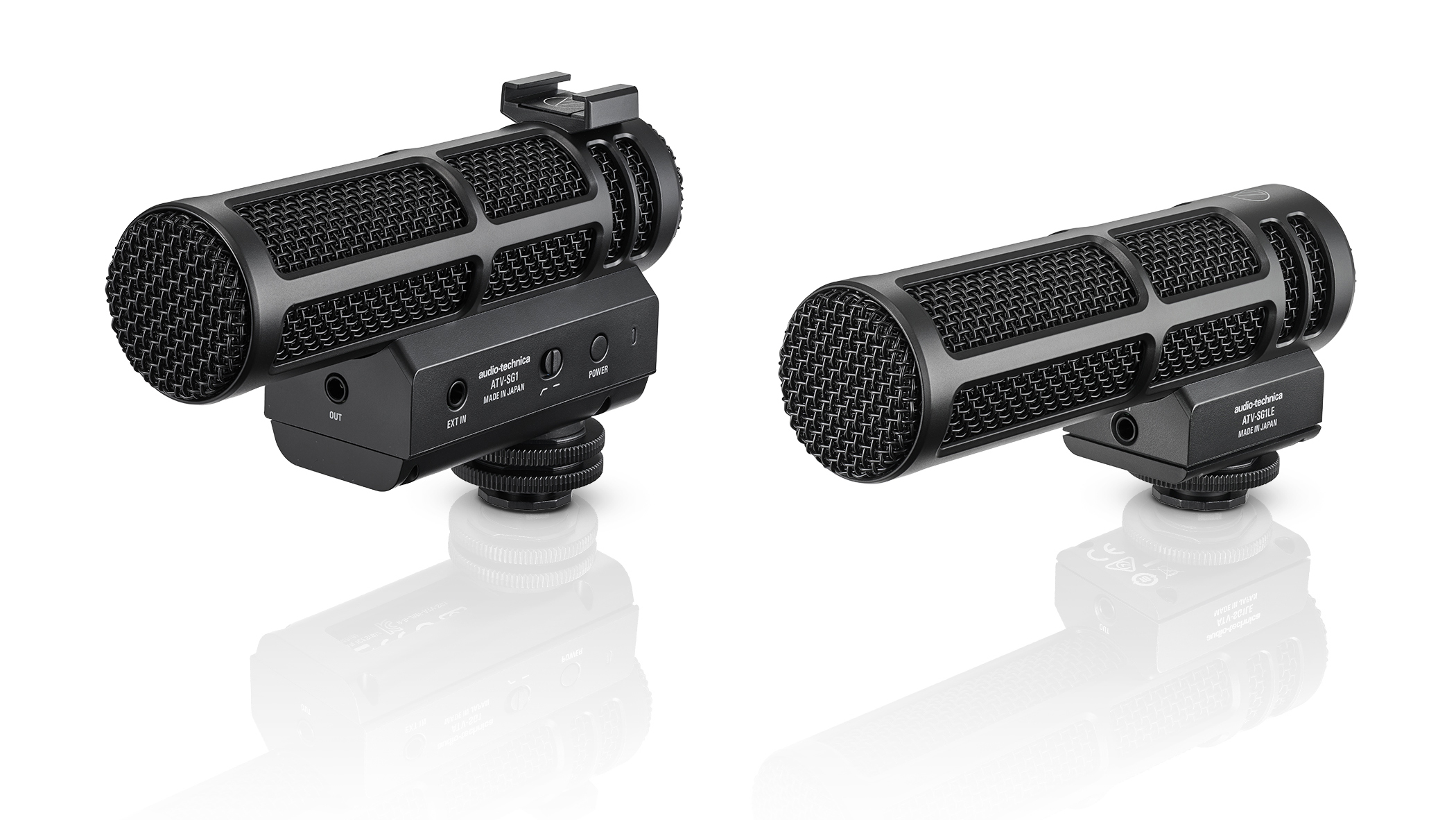 Audio-Technica ATV-SG1 and ATV-SG1LE On-Camera Shotgun Microphones.