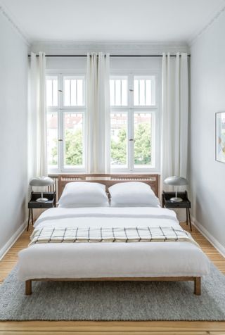 Contemporary white bedroom