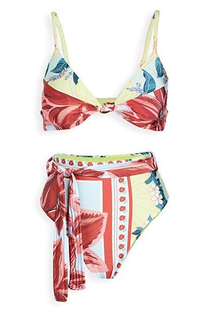 Farm Rio - Floral Scarf Bikini Top